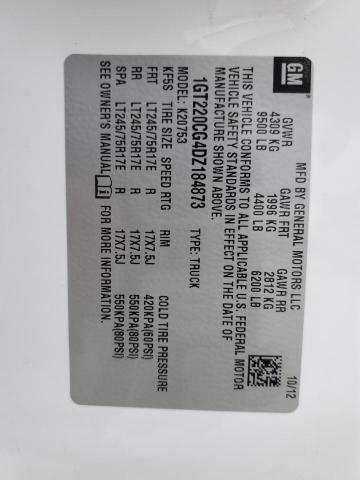 Продаж на аукціоні авто 2013 Gmc Sierra K2500 Sle, vin: 1GT220CG4DZ184873, номер лоту: 45344603