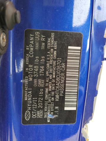Продаж на аукціоні авто 2012 Hyundai Veloster, vin: KMHTC6AD8CU036701, номер лоту: 45631173