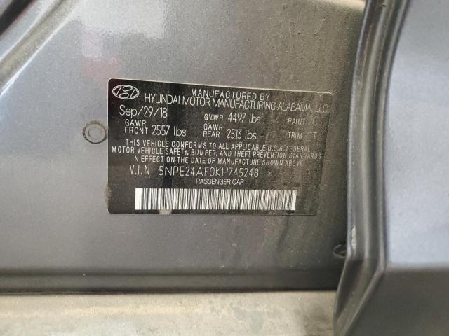 Aukcja sprzedaży 2019 Hyundai Sonata Se, vin: 5NPE24AF0KH745248, numer aukcji: 44910393
