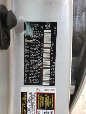 Aukcja sprzedaży 2010 Toyota Camry Base, vin: 4T1BF3EK3AU035768, numer aukcji: 45512933