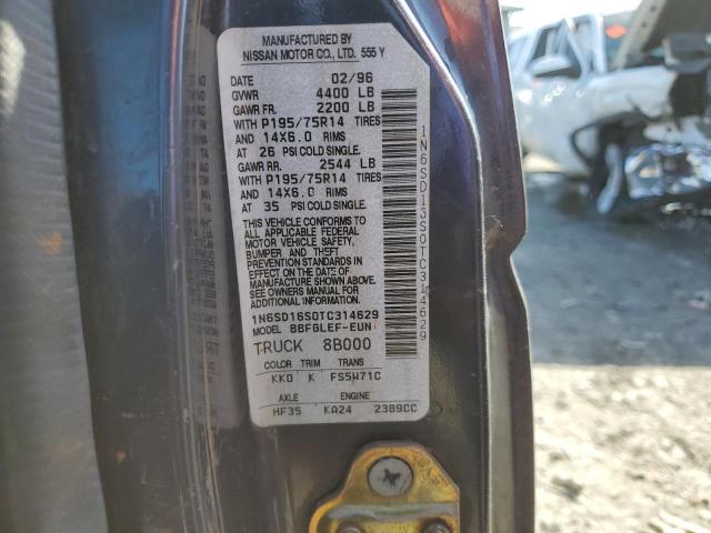 Aukcja sprzedaży 1996 Nissan Truck King Cab Se, vin: 1N6SD16S0TC314629, numer aukcji: 45419503
