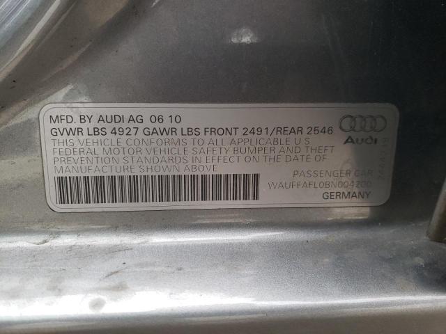 Aukcja sprzedaży 2011 Audi A4 Premium Plus, vin: WAUFFAFL0BN004200, numer aukcji: 44912553