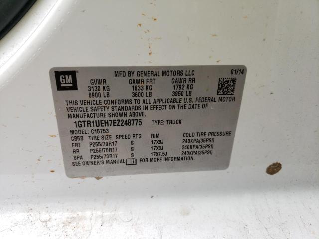 45423503 :رقم المزاد ، 1GTR1UEH7EZ248775 vin ، 2014 Gmc Sierra C1500 Sle مزاد بيع
