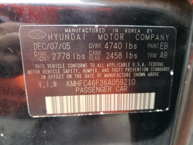 Aukcja sprzedaży 2006 Hyundai Azera Se, vin: KMHFC46F36A059210, numer aukcji: 45307103