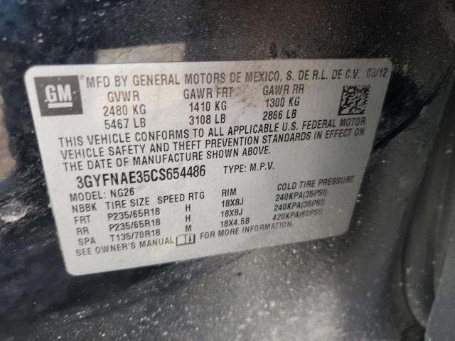 Продаж на аукціоні авто 2012 Cadillac Srx Luxury Collection, vin: 3GYFNAE35CS654486, номер лоту: 45457003