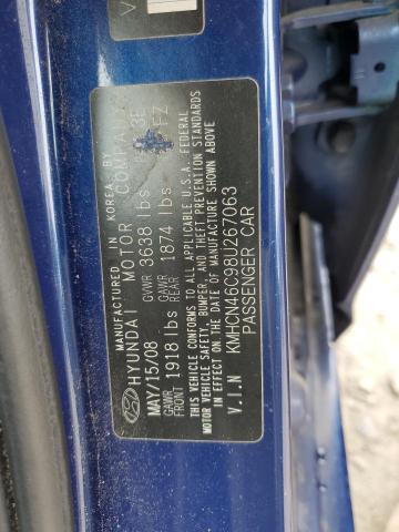 Aukcja sprzedaży 2008 Hyundai Accent Gls, vin: KMHCN46C98U267063, numer aukcji: 45319833