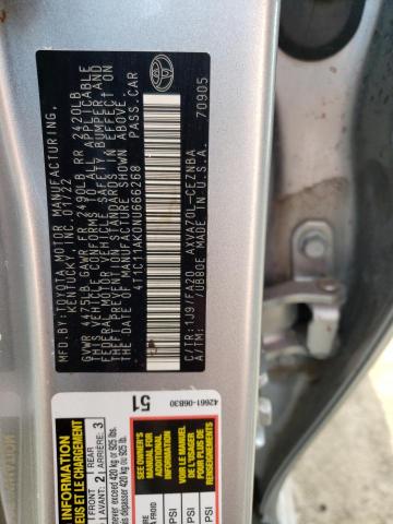 Aukcja sprzedaży 2022 Toyota Camry Le, vin: 4T1C11AK0NU666268, numer aukcji: 45512893