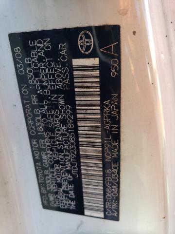 Aukcja sprzedaży 2008 Toyota Yaris, vin: JTDJT923085189299, numer aukcji: 45408843