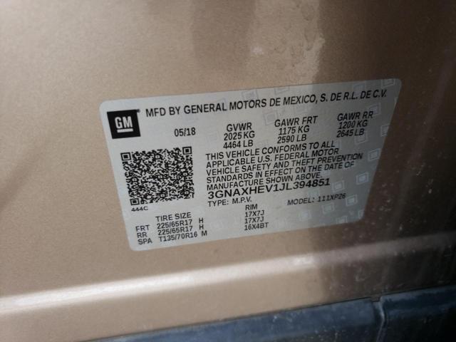 Aukcja sprzedaży 2018 Chevrolet Equinox Ls, vin: 3GNAXHEV1JL394851, numer aukcji: 45445873