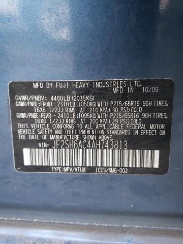 Aukcja sprzedaży 2010 Subaru Forester 2.5x, vin: JF2SH6AC4AH743813, numer aukcji: 45439693
