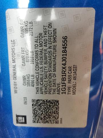 Aukcja sprzedaży 2018 Chevrolet Camaro Lt, vin: 1G1FB1RX4J0184556, numer aukcji: 45551553