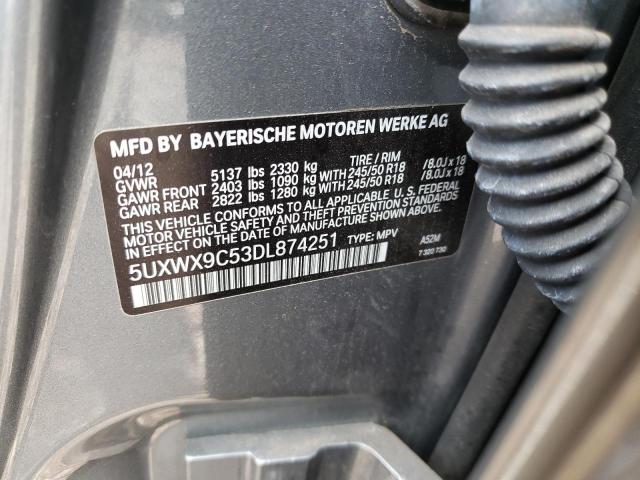 Продажа на аукционе авто 2013 Bmw X3 Xdrive28i, vin: 5UXWX9C53DL874251, номер лота: 45963663