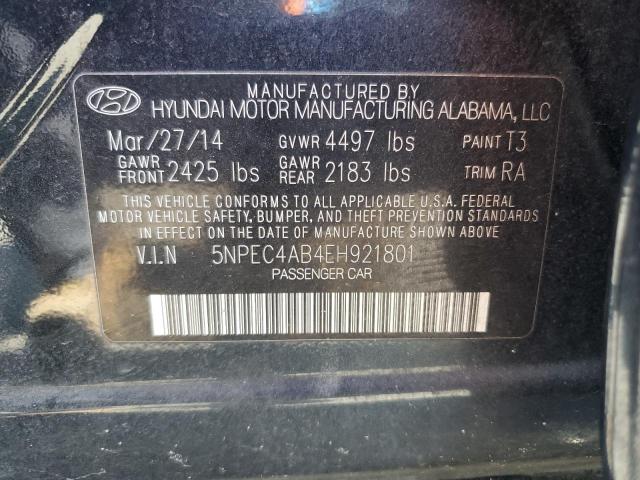 Aukcja sprzedaży 2014 Hyundai Sonata Se, vin: 5NPEC4AB4EH921801, numer aukcji: 45521293