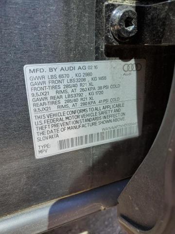 Aukcja sprzedaży 2017 Audi Q7 Prestige, vin: WA1VAAF7XHD009445, numer aukcji: 45548403