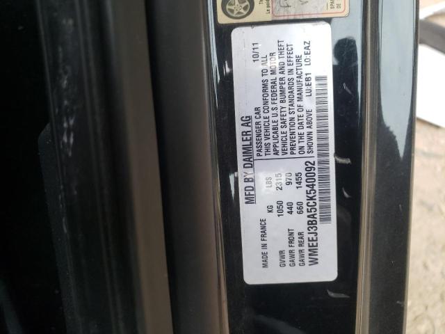 Aukcja sprzedaży 2012 Smart Fortwo Pure, vin: WMEEJ3BA5CK540092, numer aukcji: 45649583