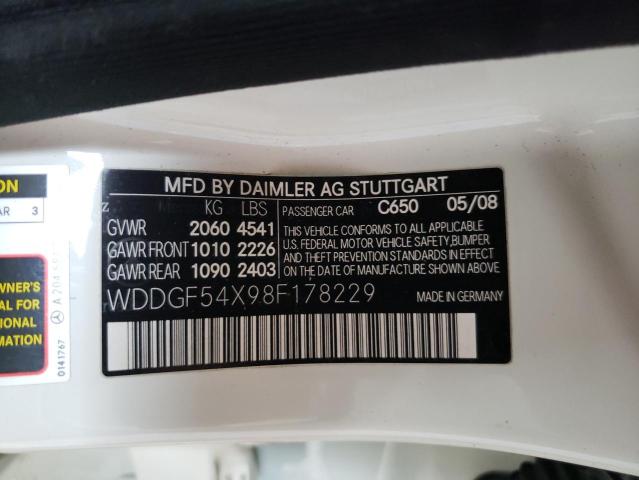 46105243 :رقم المزاد ، WDDGF54X98F178229 vin ، 2008 Mercedes-benz C 300 مزاد بيع
