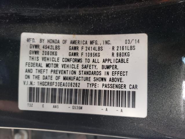 Продажа на аукционе авто 2014 Honda Accord Hybrid, vin: 1HGCR6F30EA006262, номер лота: 45394213