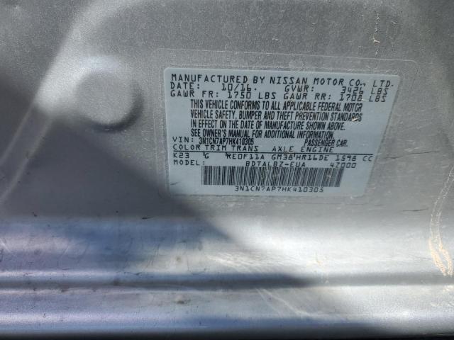 Aukcja sprzedaży 2017 Nissan Versa S, vin: 3N1CN7AP7HK410305, numer aukcji: 45421603