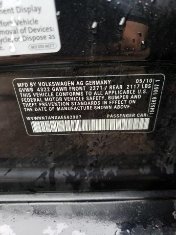 Aukcja sprzedaży 2010 Volkswagen Cc Sport, vin: WVWNN7ANXAE562907, numer aukcji: 45326433