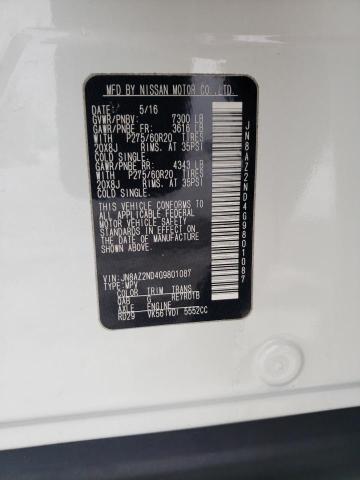 Продажа на аукционе авто 2016 Infiniti Qx80, vin: JN8AZ2ND4G9801087, номер лота: 46437863