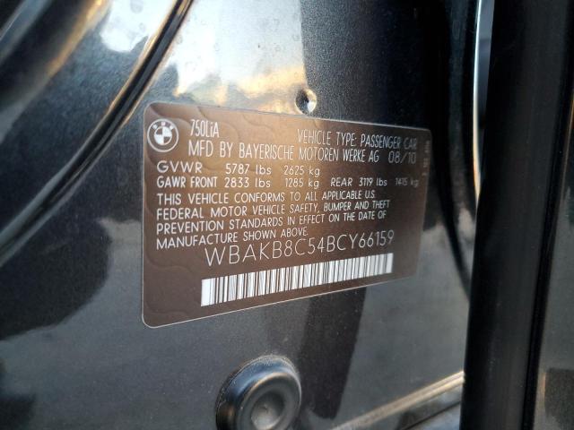 2011 Bmw 750 Li მანქანა იყიდება აუქციონზე, vin: WBAKB8C54BCY66159, აუქციონის ნომერი: 46077083