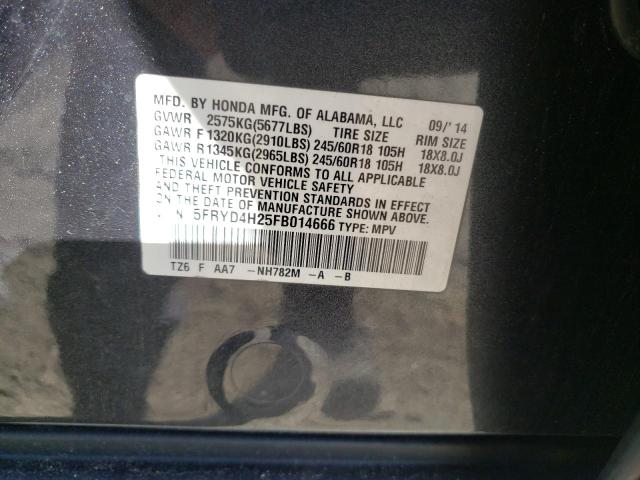 2015 Acura Mdx მანქანა იყიდება აუქციონზე, vin: 5FRYD4H25FB014666, აუქციონის ნომერი: 45833123