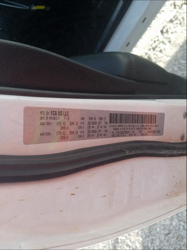 Aukcja sprzedaży 2019 Dodge Durango Gt, vin: 1C4RDJDG6KC836471, numer aukcji: 56502930