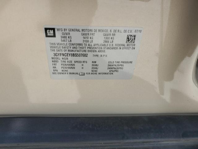 Продажа на аукционе авто 2011 Cadillac Srx Premium Collection, vin: 3GYFNCEY8BS507682, номер лота: 46210763