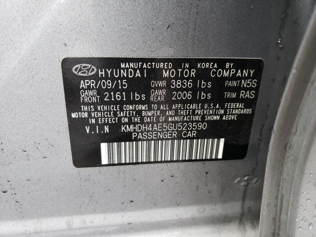 Aukcja sprzedaży 2016 Hyundai Elantra Se, vin: KMHDH4AE5GU523590, numer aukcji: 45370983