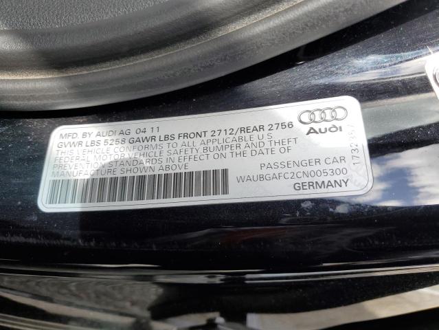 Aukcja sprzedaży 2012 Audi A6, vin: WAUBGAFC2CN005300, numer aukcji: 46283103