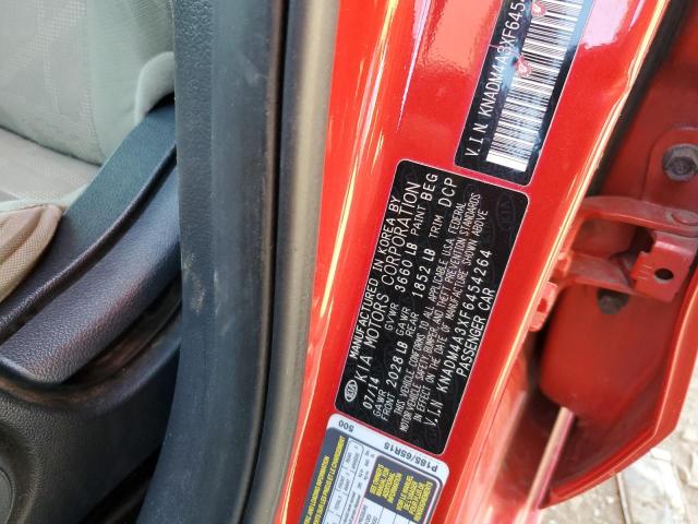 Aukcja sprzedaży 2015 Kia Rio Lx, vin: KNADM4A3XF6454264, numer aukcji: 45541143
