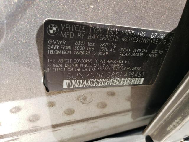 Aukcja sprzedaży 2011 Bmw X5 Xdrive50i, vin: 5UXZV8C58BL418451, numer aukcji: 46206383