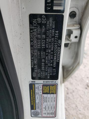 2016 Kia Rio Lx მანქანა იყიდება აუქციონზე, vin: KNADM4A32G6577364, აუქციონის ნომერი: 46802423