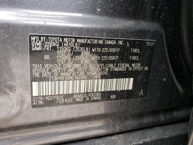 Продажа на аукционе авто 2021 Toyota Rav4 Le, vin: 2T3H1RFV5MC166069, номер лота: 46737023