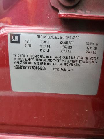 46364273 :رقم المزاد ، 1G6DV57VX80164288 vin ، 2008 Cadillac Cts Hi Feature V6 مزاد بيع