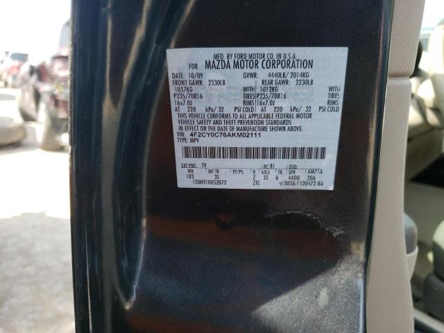 Продаж на аукціоні авто 2010 Mazda Tribute I, vin: 4F2CY0C76AKM02111, номер лоту: 46330603
