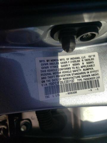 Продажа на аукционе авто 2020 Honda Civic Ex, vin: 19XFC1F35LE201137, номер лота: 45887373