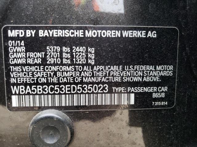 2014 Bmw 535 Xi მანქანა იყიდება აუქციონზე, vin: WBA5B3C53ED535023, აუქციონის ნომერი: 46787543