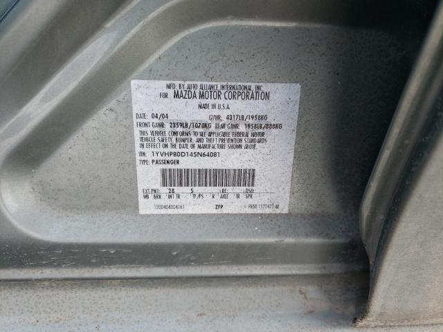 Aukcja sprzedaży 2004 Mazda 6 S, vin: 1YVHP80D145N64081, numer aukcji: 47120403
