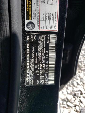 Продаж на аукціоні авто 2015 Mercedes-benz C 300 4matic, vin: 55SWF4KB7FU004408, номер лоту: 46689303