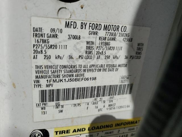 Aukcja sprzedaży 2011 Ford Expedition El Xlt, vin: 1FMJK1J50BEF06198, numer aukcji: 45468293