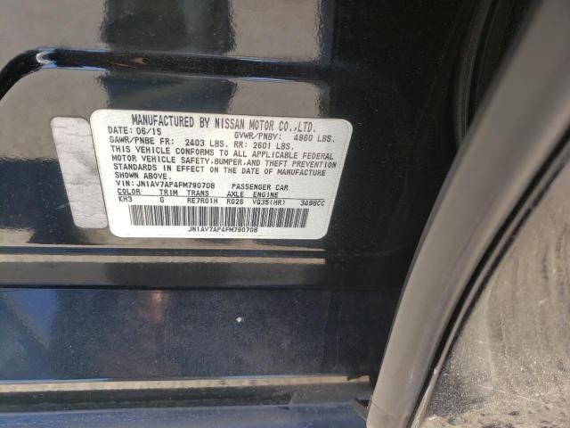 Продажа на аукционе авто 2015 Infiniti Q50 Hybrid Premium, vin: JN1AV7AP4FM790708, номер лота: 46994113