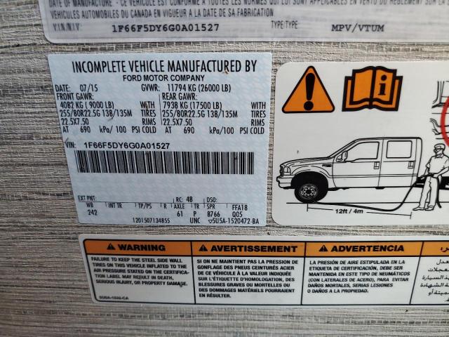 Aukcja sprzedaży 2016 Ford F53, vin: 1F66F5DY6G0A01527, numer aukcji: 45423973