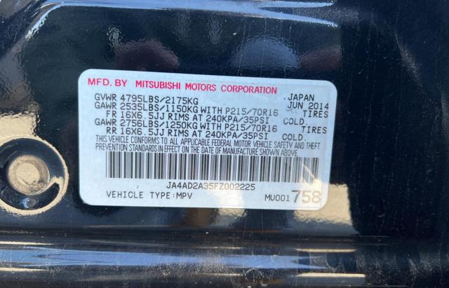 Продаж на аукціоні авто 2015 Mitsubishi Outlander Es, vin: JA4AD2A35FZ002225, номер лоту: 47202043
