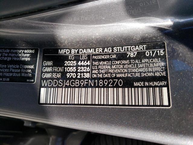 Aukcja sprzedaży 2015 Mercedes-benz Cla 250 4matic, vin: WDDSJ4GB9FN189270, numer aukcji: 47124513