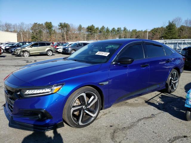 2021 Honda Accord Sport Se მანქანა იყიდება აუქციონზე, vin: 1HGCV1F48MA068191, აუქციონის ნომერი: 46916713