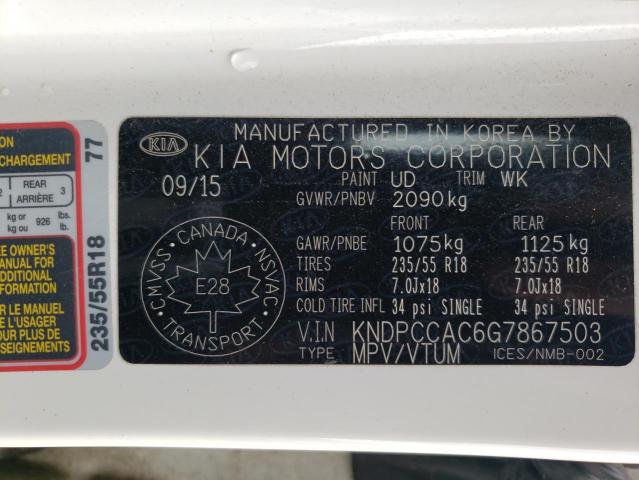 Aukcja sprzedaży 2016 Kia Sportage Ex, vin: KNDPCCAC6G7867503, numer aukcji: 45558073