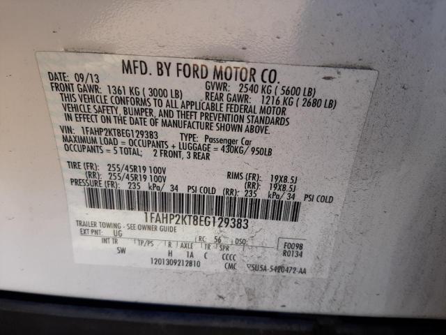 Aukcja sprzedaży 2014 Ford Taurus Sho, vin: 1FAHP2KT8EG129383, numer aukcji: 47398253