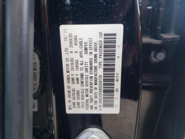47501373 :رقم المزاد ، JH4CU2F64CC009729 vin ، 2012 Acura Tsx Tech مزاد بيع
