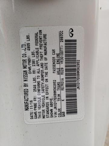 Aukcja sprzedaży 2017 Infiniti Q60 Premium, vin: JN1EV7EK8HM362952, numer aukcji: 46931083